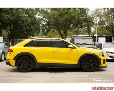 Carbonado DryCF AD Style Side Skirts Audi Q8 | SQ8 | RSQ8 2019-2023 - DRYCFRSQ8-MAN-AD-SS