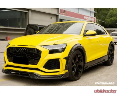 Carbonado DryCF AD Style Side Skirts Audi Q8 | SQ8 | RSQ8 2019-2023 - DRYCFRSQ8-MAN-AD-SS