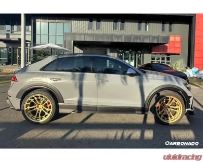 Carbonado DryCF AD Style Side Skirts Audi Q8 | SQ8 | RSQ8 2019-2023 - DRYCFRSQ8-MAN-AD-SS