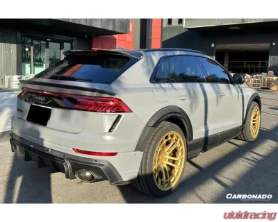 Carbonado DryCF AD Style Side Skirts Audi Q8 | SQ8 | RSQ8 2019-2023 - DRYCFRSQ8-MAN-AD-SS