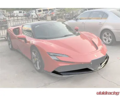Carbonado DryCF OE Style Front Lip Ferrari SF90 Stradale 2020+ - DRYCFSF90-MAN-FL