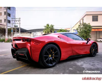 Carbonado DryCF OE Style Rear Diffuser Ferrari SF90 Stradale 2020+ - DRYCFSF90-MAN-RD