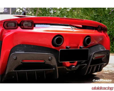 Carbonado DryCF OE Style Rear Diffuser Ferrari SF90 Stradale 2020+ - DRYCFSF90-MAN-RD