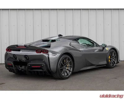 Ferrari SF90 Stradale 2020+ Carbonado AV Style Carbon Fiber Trunk Spoiler SF90-MAN-TV-W - DRYFGCFSF90-MAN-TV-W