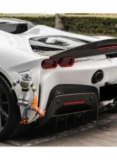 Ferrari SF90 Stradale 2020+ Carbonado AV Style Carbon Fiber Trunk Spoiler SF90-MAN-TV-W                                     - DRYFGCFSF90-MAN-TV-W - Image 13