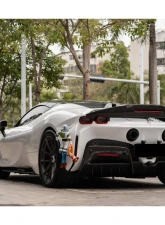 Ferrari SF90 Stradale 2020+ Carbonado AV Style Carbon Fiber Trunk Spoiler SF90-MAN-TV-W                                     - DRYFGCFSF90-MAN-TV-W - Image 15