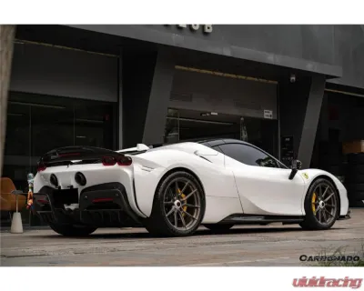 Ferrari SF90 Stradale 2020+ Carbonado AV Style Carbon Fiber Trunk Spoiler SF90-MAN-TV-W - DRYFGCFSF90-MAN-TV-W