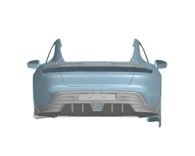 Carbonado DryCF AD Style Rear Diffuser Lip Porsche Taycan 2019-2024
