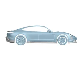 Carbonado DryCF AD Style Side Skirts Porsche Taycan 2019-2024