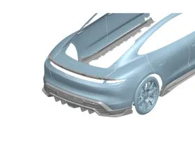 Porsche Taycan Carbonado DryCF AD Style Trunk Spoiler 2019-2024