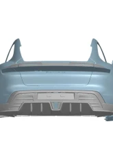 Porsche Taycan Carbonado DryCF AD Style Trunk Spoiler 2019-2024                                     - DRYCFTaycan-MAN-AD-TS - Image 2