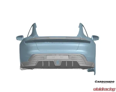 Porsche Taycan Carbonado DryCF AD Style Trunk Spoiler 2019-2024 - DRYCFTaycan-MAN-AD-TS