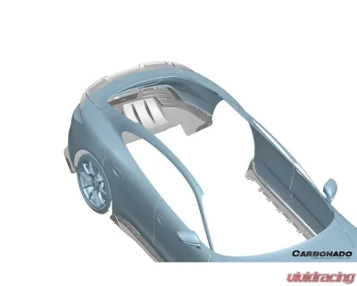 Porsche Taycan Carbonado DryCF AD Style Trunk Spoiler 2019-2024 - DRYCFTaycan-MAN-AD-TS