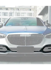 Carbonado DryCF MSY Style Front Bumper Air Vents Mercedes-Benz S-Class Maybach 2021+                                     - DRYCFW223-Maybach-OD-MSY-FBV - Image 2
