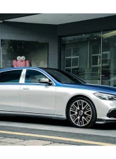 Carbonado DryCF MSY Style Front Bumper Air Vents Mercedes-Benz S-Class Maybach 2021+                                     - DRYCFW223-Maybach-OD-MSY-FBV - Image 4