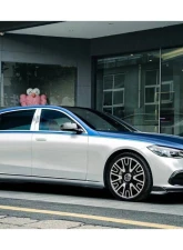 Carbonado DryFGCF MSY Style Front Lip Mercedes-Benz S-Class Maybach 2021+                                     - FGDRYCFW223-Maybach-OD-MSY-FL - Image 2