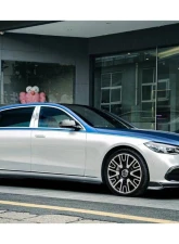 Carbonado DryCF MSY Style Side Skirts Mercedes-Benz S-Class Maybach 2021+                                     - DRYCFW223-Maybach-OD-MSY-SS - Image 3