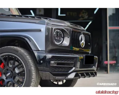 Mercedes-Benz G-Class 2018-2024 Carbonado Dry Carbon Fiber Front Lip W464-OD-TC-FL - DRYCFW464-OD-TC-FL