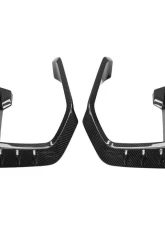 Carbonado DryCF AD Style Front Bumper Air Inlet Vent Trims BMW X6M F96 2020-2023                                     - DRYCFX6M-MAN-AD-FBVT - Image 14
