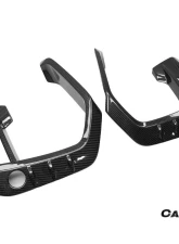 Carbonado DryCF AD Style Front Bumper Air Inlet Vent Trims BMW X6M F96 2020-2023                                     - DRYCFX6M-MAN-AD-FBVT - Image 2