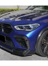 Carbonado DryCF AD Style Front Bumper Air Inlet Vent Trims BMW X6M F96 2020-2023                                     - DRYCFX6M-MAN-AD-FBVT - Image 11