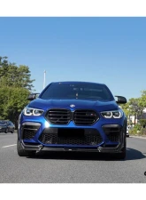 Carbonado DryCF AD Style Front Bumper Air Inlet Vent Trims BMW X6M F96 2020-2023                                     - DRYCFX6M-MAN-AD-FBVT - Image 14