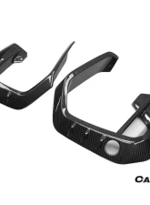 Carbonado DryCF AD Style Front Bumper Air Inlet Vent Trims BMW X6M F96 2020-2023                                     - DRYCFX6M-MAN-AD-FBVT - Image 3