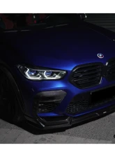 Carbonado DryCF AD Style Front Bumper Air Inlet Vent Trims BMW X6M F96 2020-2023                                     - DRYCFX6M-MAN-AD-FBVT - Image 7