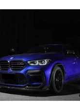 Carbonado DryCF AD Style Front Bumper Air Inlet Vent Trims BMW X6M F96 2020-2023                                     - DRYCFX6M-MAN-AD-FBVT - Image 9