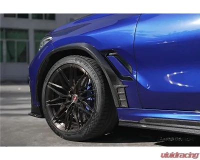 Carbonado Dry Carbon Fiber Fender Flare for BMW X6M F96 2020-2025, Part No: X6M-MAN-AD-FF - DRYCFX6M-MAN-AD-FF