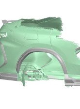 Carbonado Dry Carbon Fiber Fender Flare for BMW X6M F96 2020-2025, Part No: X6M-MAN-AD-FF                                     - DRYCFX6M-MAN-AD-FF - Image 9