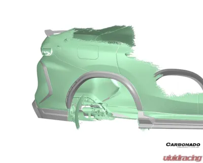 Carbonado Dry Carbon Fiber Fender Flare for BMW X6M F96 2020-2025, Part No: X6M-MAN-AD-FF - DRYCFX6M-MAN-AD-FF