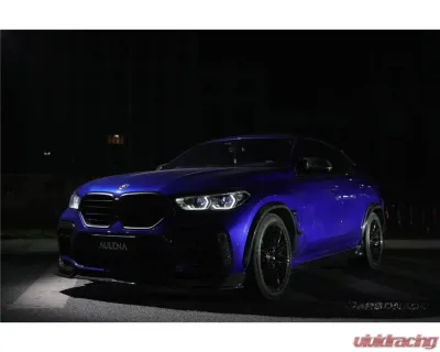Carbonado Dry Carbon Fiber Front Lip for BMW X6M F96 2020-2023 - AD Style - DRYCFX6M-MAN-AD-FL