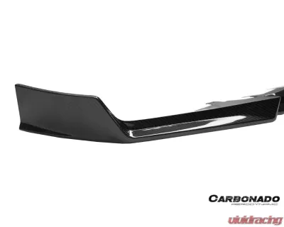 Carbonado Dry Carbon Fiber Front Lip for BMW X6M F96 2020-2023 - AD Style - DRYCFX6M-MAN-AD-FL