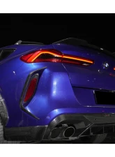Carbonado DryCF AD Style Rear Bumper Vent Trims BMW X6M F96 | G06 X6 2020-2025                                     - DRYCFX6M-MAN-AD-RBVT - Image 12