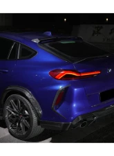 Carbonado DryCF AD Style Rear Bumper Vent Trims BMW X6M F96 | G06 X6 2020-2025                                     - DRYCFX6M-MAN-AD-RBVT - Image 13