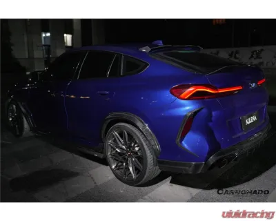 Carbonado DryCF AD Style Rear Bumper Vent Trims BMW X6M F96 | G06 X6 2020-2025 - DRYCFX6M-MAN-AD-RBVT