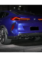 Carbonado DryCF AD Style Rear Bumper Vent Trims BMW X6M F96 | G06 X6 2020-2025                                     - DRYCFX6M-MAN-AD-RBVT - Image 15