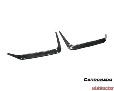 Carbonado DryCF AD Style Rear Bumper Vent Trims BMW X6M F96 | G06 X6 2020-2025 - DRYCFX6M-MAN-AD-RBVT