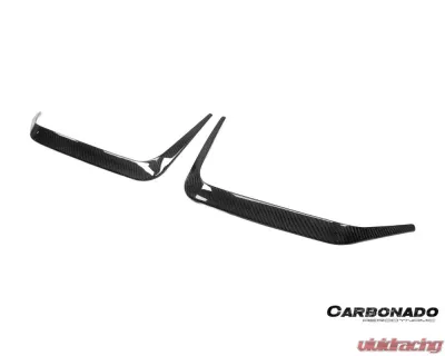Carbonado DryCF AD Style Rear Bumper Vent Trims BMW X6M F96 | G06 X6 2020-2025 - DRYCFX6M-MAN-AD-RBVT