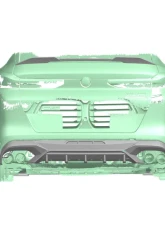 Carbonado DryCF AD Style Rear Bumper Vent Trims BMW X6M F96 | G06 X6 2020-2025                                     - DRYCFX6M-MAN-AD-RBVT - Image 8