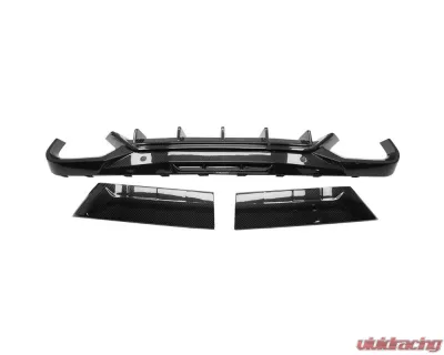 Carbonado DryCF AD Style Rear Diffuser Lip BMW X6M F96 2020-2025 - DRYCFX6M-MAN-AD-RD
