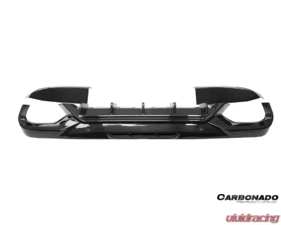 Carbonado DryCF AD Style Rear Diffuser Lip BMW X6M F96 2020-2025 - DRYCFX6M-MAN-AD-RD
