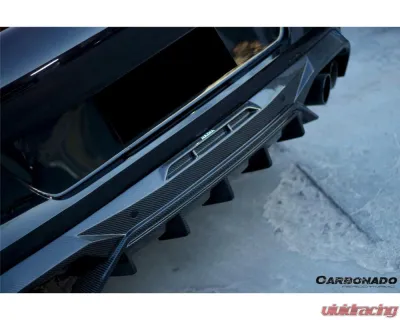 Carbonado DryCF AD Style Rear Diffuser Lip BMW X6M F96 2020-2025 - DRYCFX6M-MAN-AD-RD