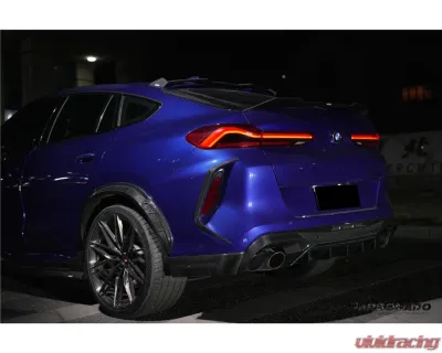 Carbonado DryCF AD Style Rear Diffuser Lip BMW X6M F96 2020-2025 - DRYCFX6M-MAN-AD-RD