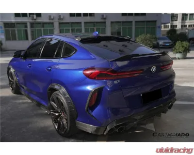 Carbonado DryCF AD Style Rear Diffuser Lip BMW X6M F96 2020-2025 - DRYCFX6M-MAN-AD-RD