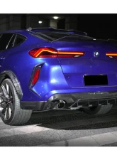 Carbonado DryCF AD Style Rear Diffuser Lip BMW X6M F96 2020-2025                                     - DRYCFX6M-MAN-AD-RD - Image 20