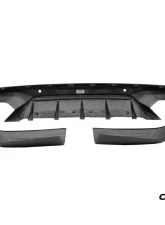 Carbonado DryCF AD Style Rear Diffuser Lip BMW X6M F96 2020-2025                                     - DRYCFX6M-MAN-AD-RD - Image 3