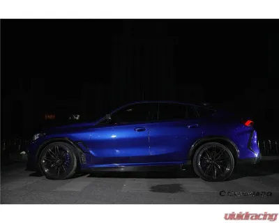 Carbonado DryCF AD Style Side Skirts BMW X6M F96 2020-2025 - DRYCFX6M-MAN-AD-SS