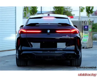 Carbonado Dry Carbon Fiber Trunk Spoiler for BMW X6M F96 | G06 X6 2020-2025 - DRYCFX6M-MAN-AD-TS